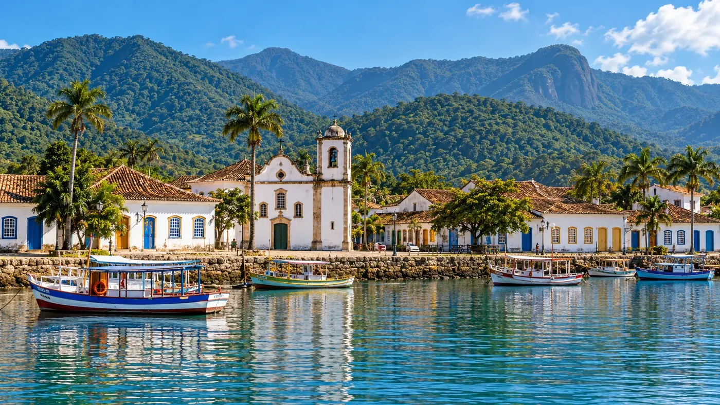 Historic centre of Paraty, on the Costa Verde